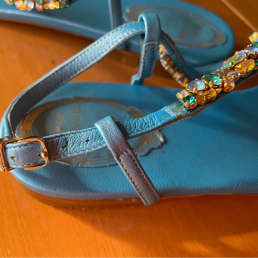 Rene Caovilla Crystal Thong Sandals - Picture 7 of 14